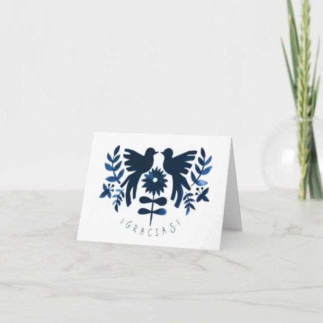 Mexikaner Otomi themenorientierte Dankeskarte (Vorderseite)