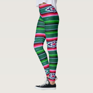 Mexikaner Sarape Muster Leggings