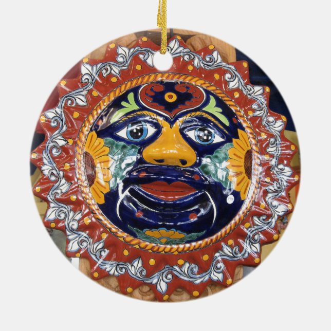 Mexikaner-Talavera-Artsonne Keramik Ornament (Hinten)
