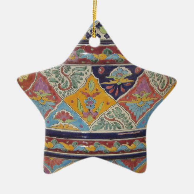 Mexikaner-Talavera-Arttonwaren Keramik Ornament (Vorne)