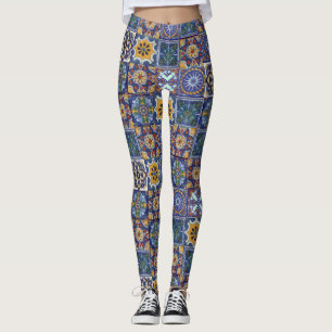 Mexikaner-Talavera-Fliesen Leggings