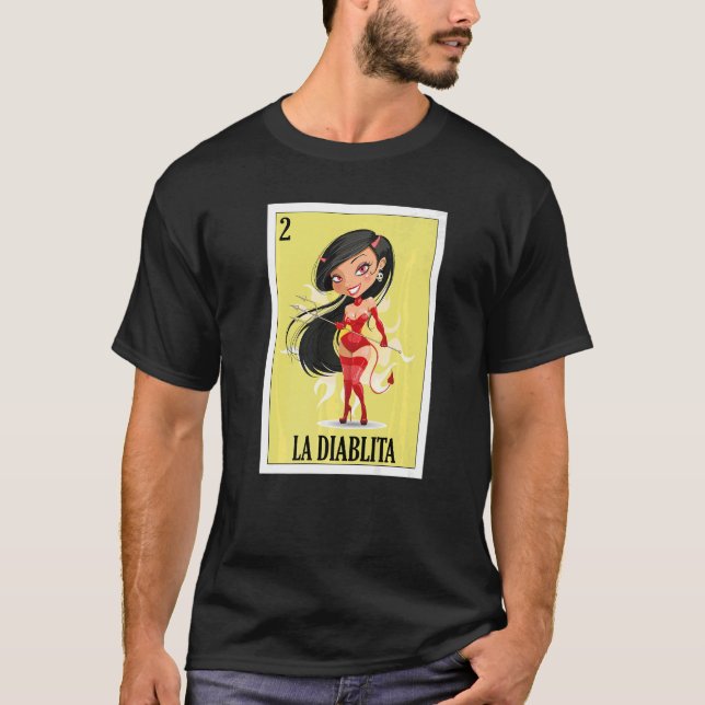 Mexikanerin für Frauen La Diablita T-Shirt (Vorderseite)