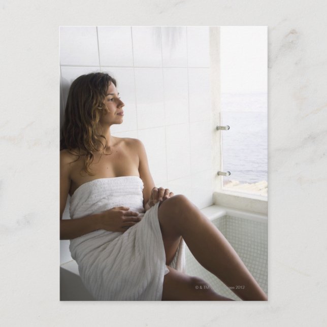 Mexikanerin im Bett Postkarte (Vorderseite)