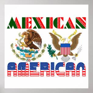 Mexikanisch-Amerikanische Adler Poster