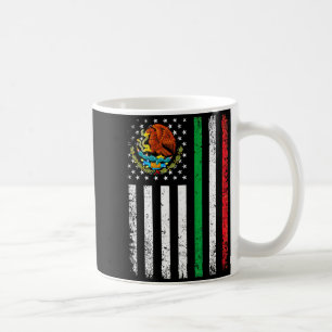 Mexikanisch amerikanische Flagge mexikanische Wurz Kaffeetasse