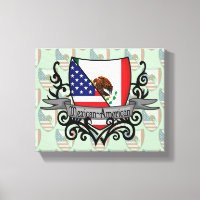 Mexikanisch-Amerikanische Schildflagge