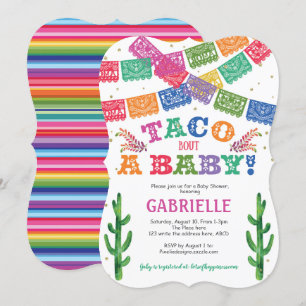 mexikanisch, Fiesta, Taco Bout a Baby, Babydusche Einladung