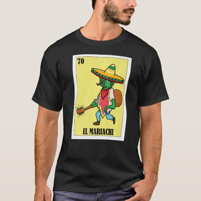 Mexikanisch für Latinos El Mariachi T-Shirt (Vorderseite)