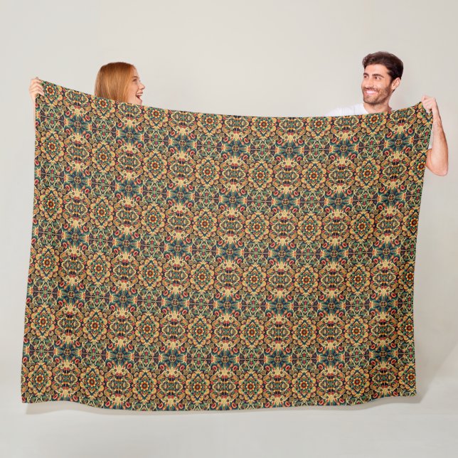 mexikanisch Inspiriertes Design mehrfarbig Fleecedecke (Beispiel)