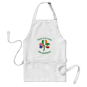 Mexikanisch-Irisch-Amerikanische Flaggen Shamrock  Schürze