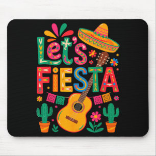 Mexikanisch lustig, lasst uns Cinco de Mayo feiern Mousepad