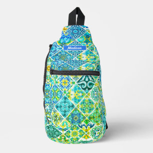 mexikanisch, marokkanisch und sizilianisch-mediter crossbody bag