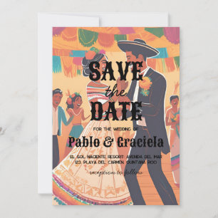 mexikanisch Save the Date Einladung