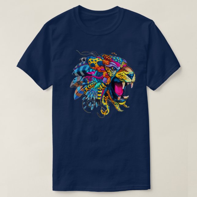 Mexikanisch Tiger Alebrije T-Shirt (Design vorne)