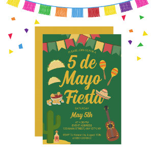 Mexikanische 5 de Mayo Fiesta-Einladung Einladung