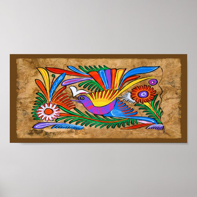 mexikanische Amate Bark Painting und Sweet Story Poster (Vorne)