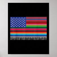 mexikanische amerikanische Flagge Serape Cinco de