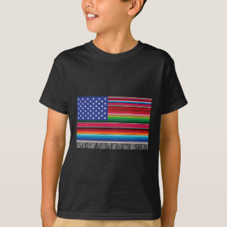 mexikanische amerikanische Flagge Serape Cinco de T-Shirt