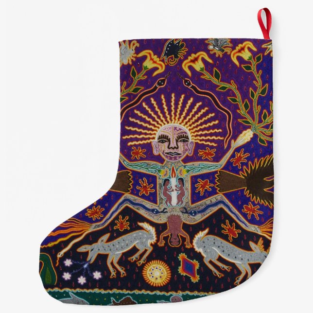 Mexikanische aztekische Mayagöttin-ethnische Großer Weihnachtsstrumpf (Rückseite)