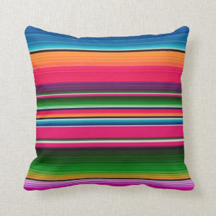 mexikanische Blanket Streifen farbenfrohe Rainbow  Kissen