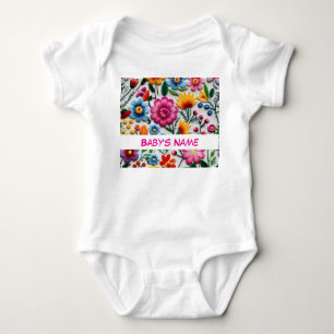 Mexikanische Blume Kinderkleidung Baby Strampler