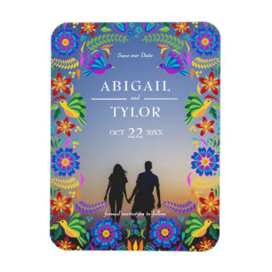 Mexikanische Blume Save the Date Magnet