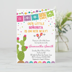 Mexikanische Boho-Fiesta-Baby-Shower-Einladung Einladung