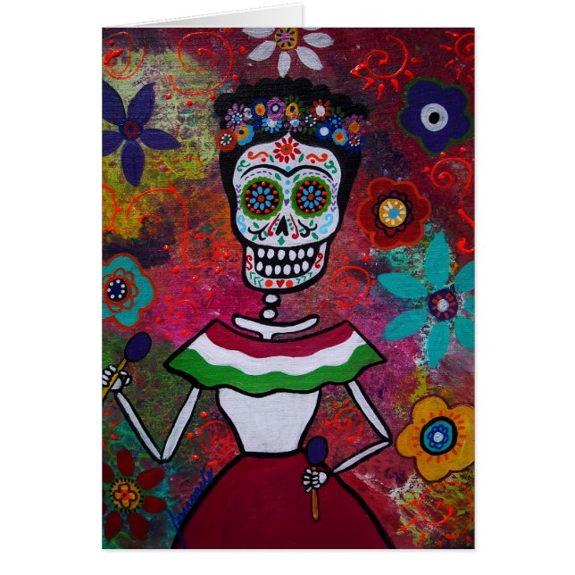 MEXIKANISCHE DAME CARD (Vorne)