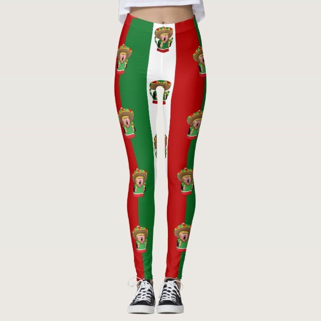 mexikanische Donald Trump-Leggings Leggings (Vorderseite)