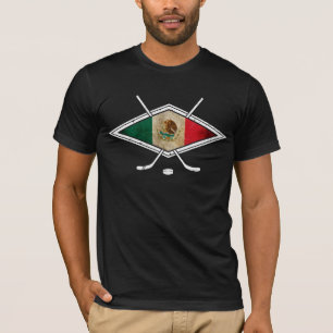 Mexikanische Eis-Hockey-Flagge T-Shirt