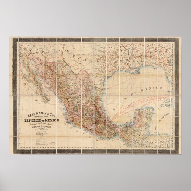 Mexikanische Eisenbahn Poster (Vorne)