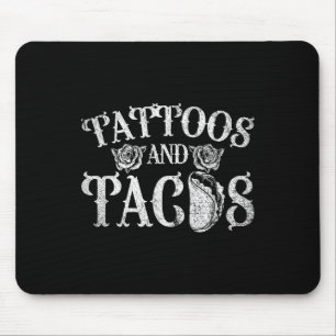 Mexikanische Essenstattouren und Tacos Tattoo Mousepad