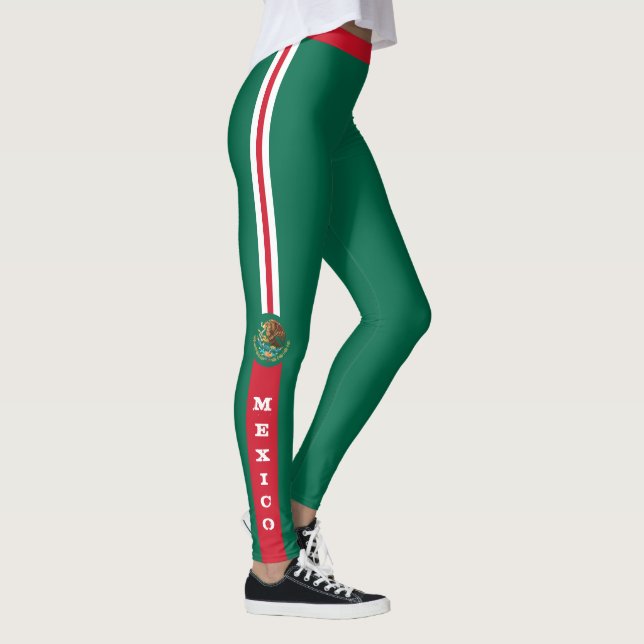 Mexikanische Fahne & Mexiko Modepatrioten /Sport Leggings (Rechts)