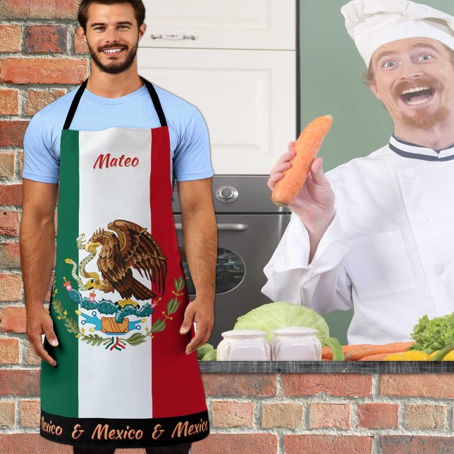 mexikanische Fahne Schürze, Mexiko, mexikanische K Schürze (Von Creator hochgeladen)