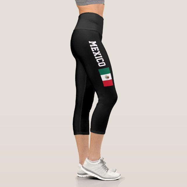 Mexikanische Fahne sportlich hoch in Capri Legging (Rechts)
