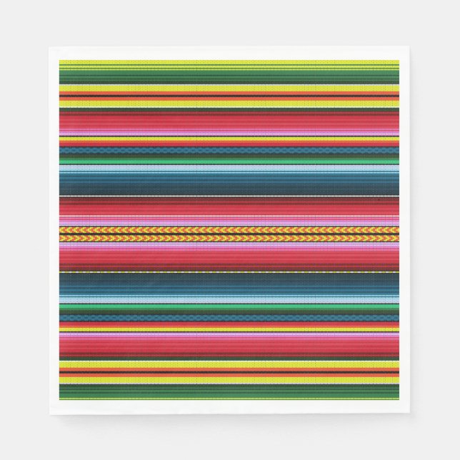 mexikanische Farben Serviette (Vorderseite)