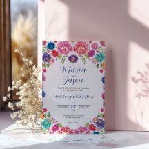 mexikanische farbenfrohe botanische Fiesta Wedding