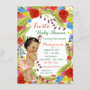 Mexikanische Fiesta-Baby-Party für Mädchen Einladung