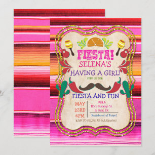 Mexikanische Fiesta-Baby-Shower-Einladung Einladung