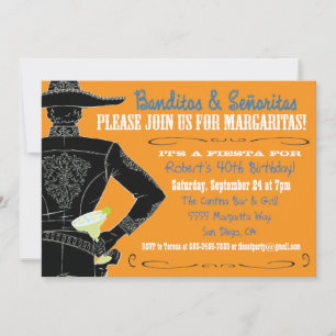 Mexikanische Fiesta Banditos, Senoritas & Margarit Einladung