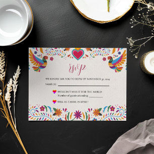 Mexikanische Fiesta Blume Botanische Hochzeit RSVP Karte