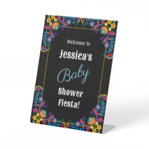 Mexikanische Fiesta-Blumen-Baby-Shower-Einladung