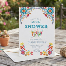 Mexikanische Fiesta Blumen Hochzeitsdusche Einladu