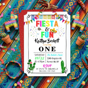 Mexikanische Fiesta & Fun 1. Geburtstag Einladung