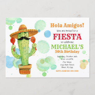 Mexikanische Fiesta Geburtstag Einladung ALLES ALT