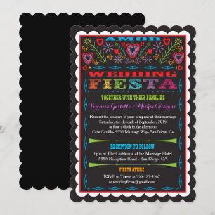 Mexikanische Fiesta-Hochzeit Einladung