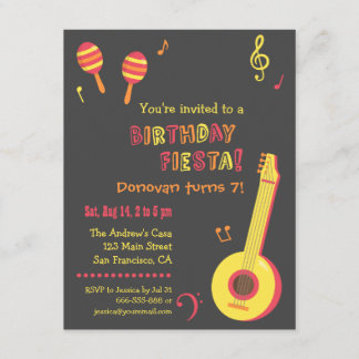 Mexikanische Fiesta-Kindergeburtstag-Party Einladu Einladung