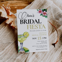 Mexikanische Fiesta Margarita Bridal Dusche Einlad
