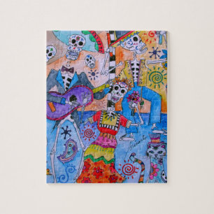 MEXIKANISCHE FIESTA Mariachi-Katzen Calavera
