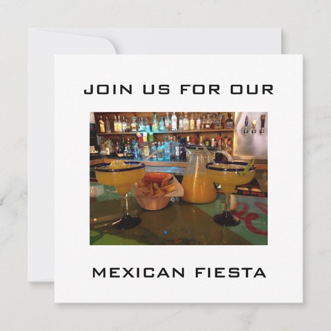 MEXIKANISCHE FIESTA-PARTY EINLADUNG (Vorderseite)